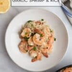 One Pan Lemon Garlic Shrimp & Rice Recipe